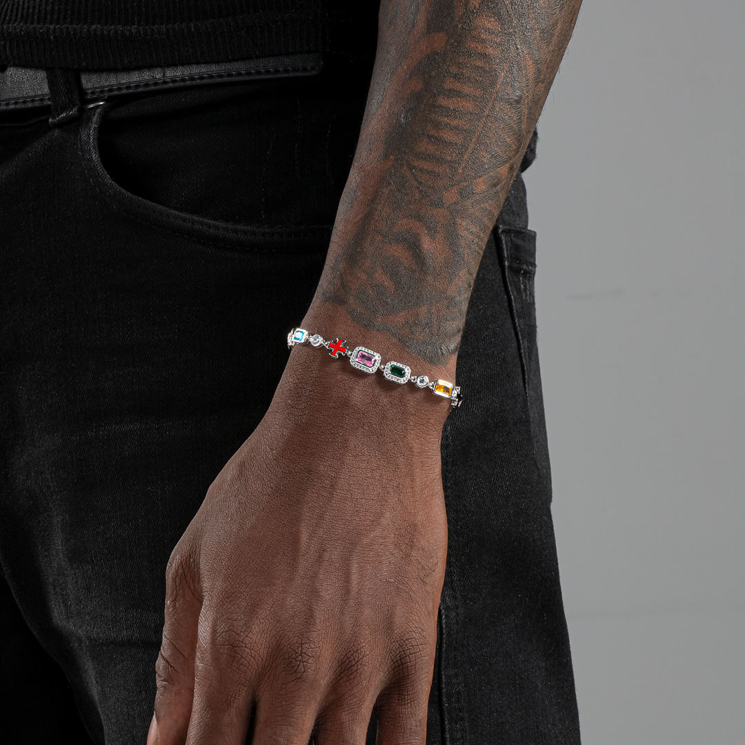 S925 Multi Gemstone Bracelet