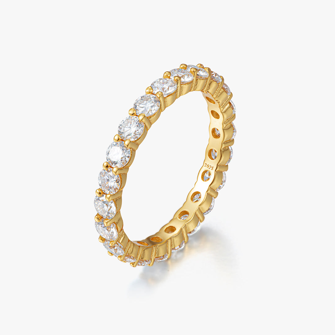 Moissanite S925 3mm Tennis Ring