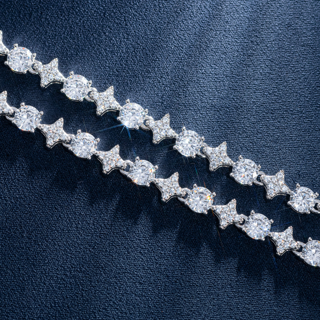 Moissanite S925 Star Tennis Chain