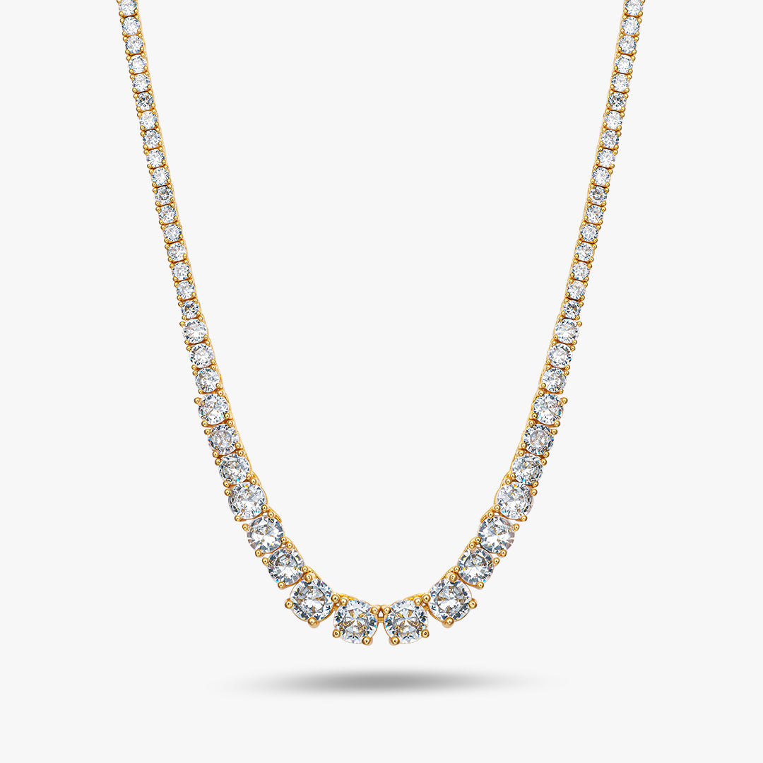 Moissanite S925 Graduated Tennis Chain