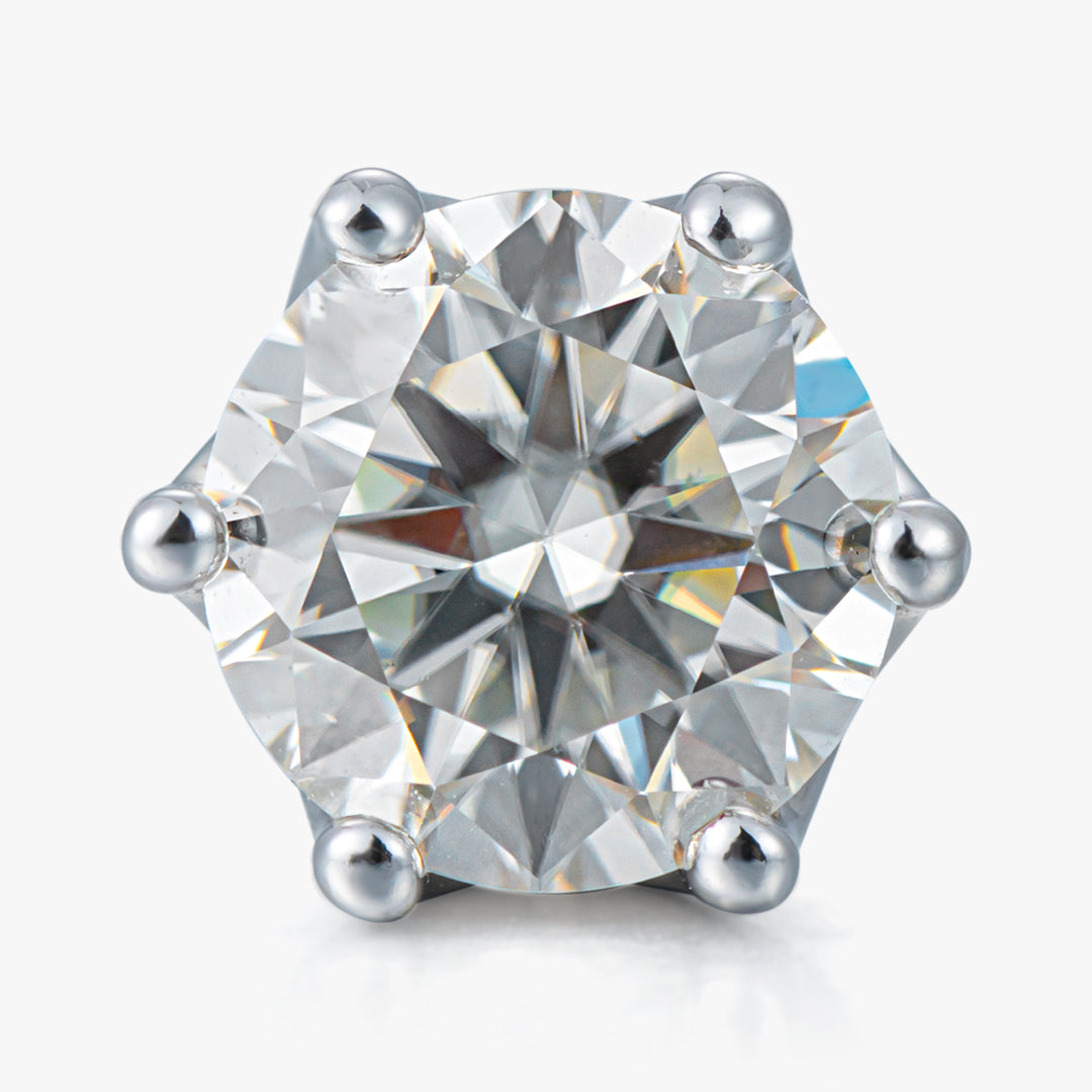 Moissanite S925 Round Cut Stud Earrings