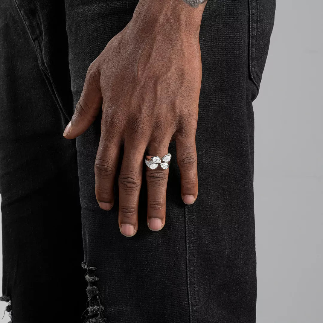 Moissanite S925 Tear Drop Ring