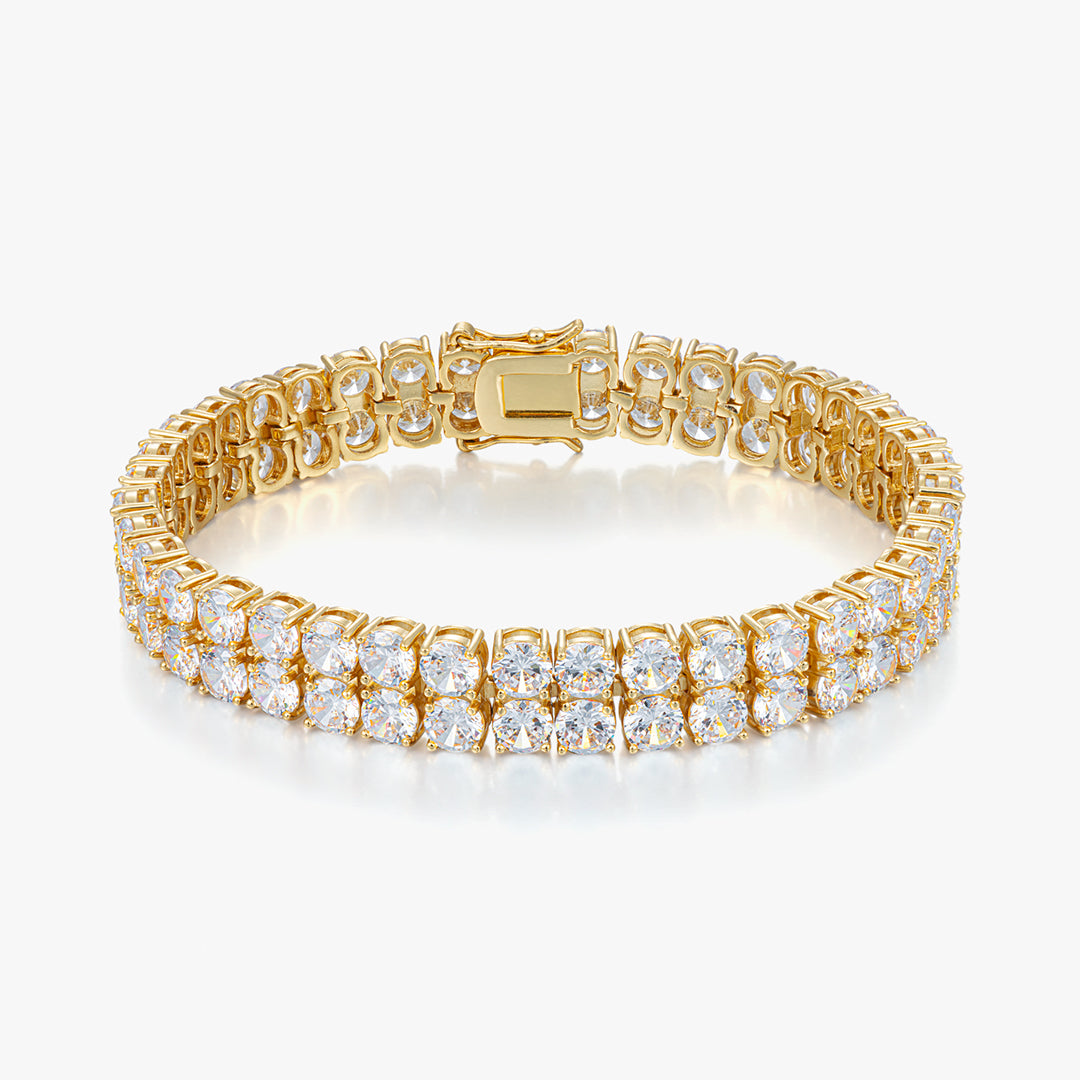 Moissanite S925 Double Row Tennis Bracelet