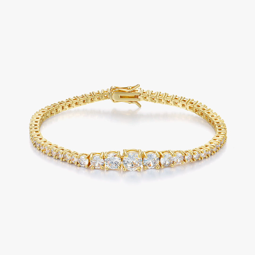 Moissanite S925 Graduated Tennis Bracelet