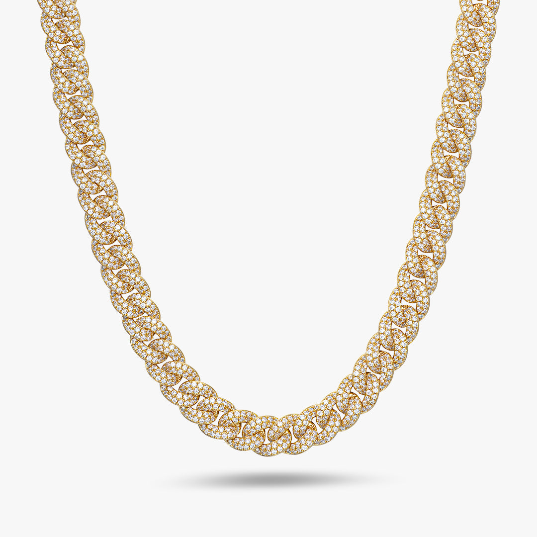 Moissanite S925 8mm Iced Out Cuban Chain