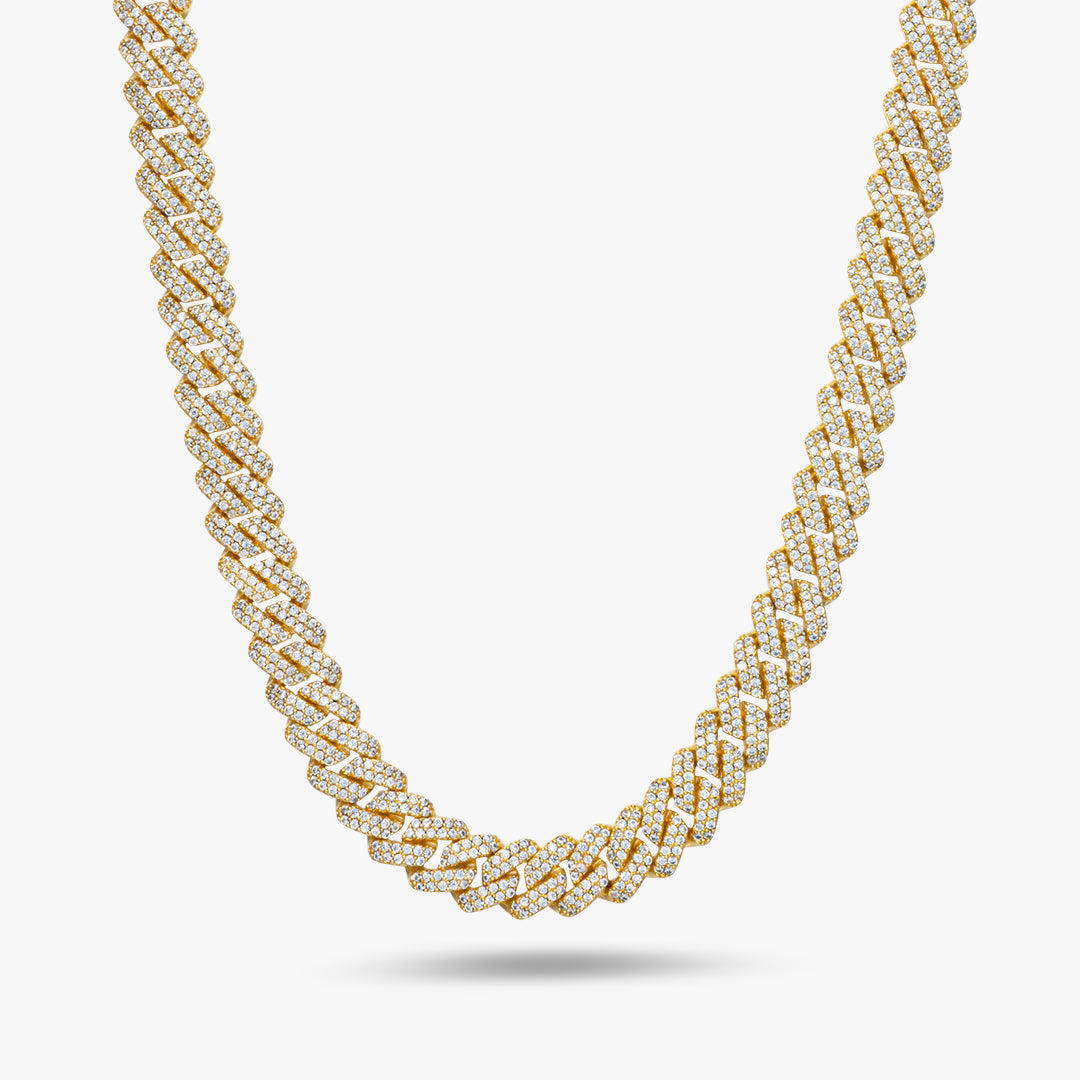 Moissanite S925 8mm Prong Cuban Chain