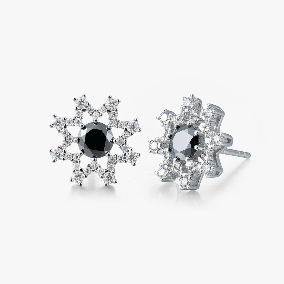 Moissanite S925 Eight-pointed Star Stud Earrings