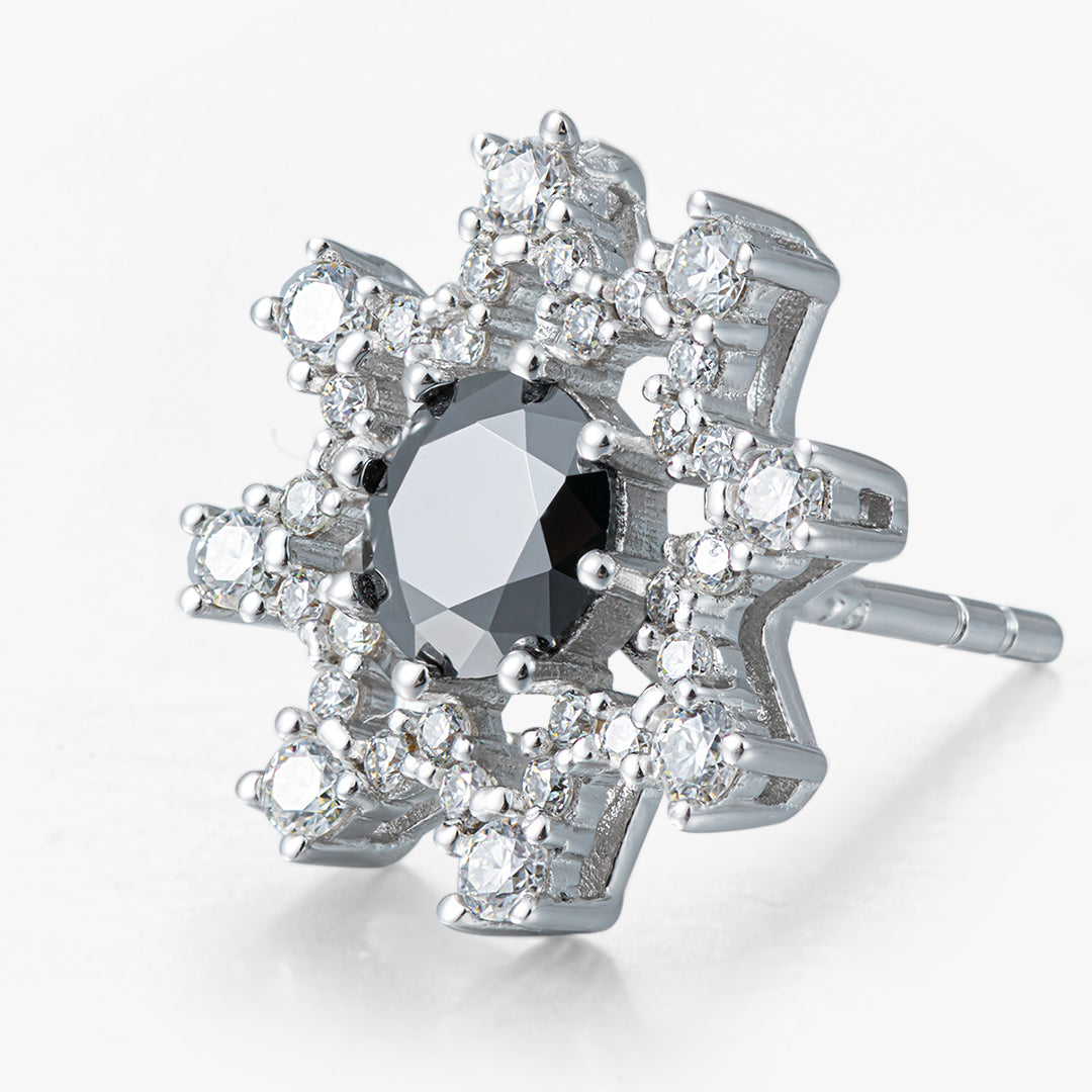 Moissanite S925 Eight-pointed Star Stud Earrings