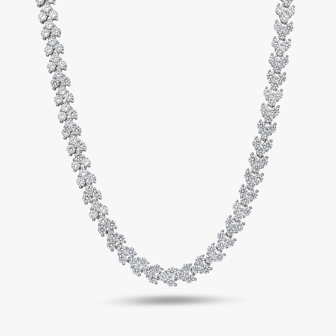 Moissanite S925 Heart Shaped Tennis Chain